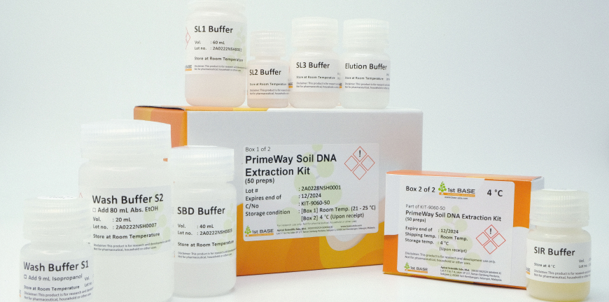 PrimeWay Soil DNA Extraction Kit from base-asia.com